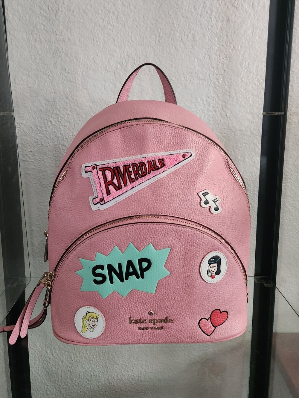 Kate Spade Pink Archie Comic Backpack - Picture 4 of 5